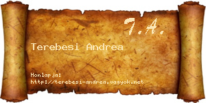 Terebesi Andrea névjegykártya