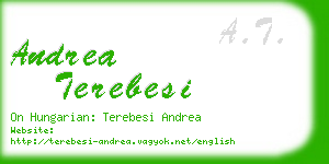 andrea terebesi business card